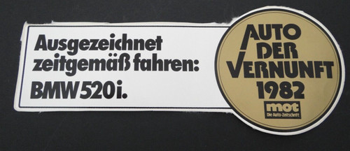 Adesivo pubblicitario bmw 520i