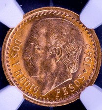 1945 Messico 2,5 pesos oro
