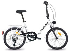 Bici 20 pieghevole folding car bike in alluminio aurelia 6 speed bianco DinoBike