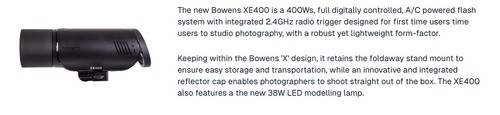 Bowens xe400 illuminazione - bowens,