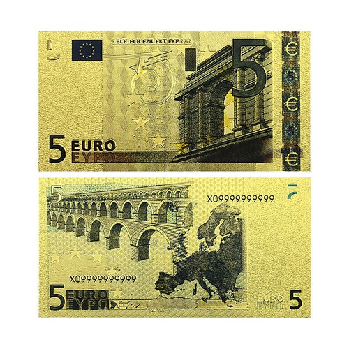 Banconote euro oro banca - banconote,