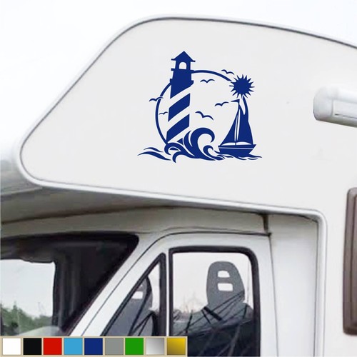 Adesivo sticker camper mare - camper,