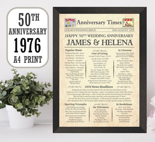 Regalo anniversario - 50°,