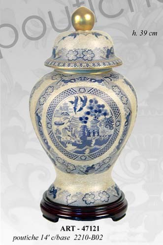 Vaso cinese grande potiche - vaso,
