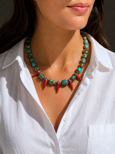 Collana vero turchese con