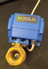 U.S. Solid 1/2" Valvola a sfera motorizzata Ottone Elettrovalvola, 9-24V DC, 2 f