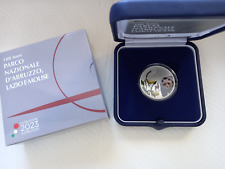 ITALIA 5 EURO ARGENTO FDC 100 ANNIVERSARIO PARCO NAZIONALE D'ABRUZZO