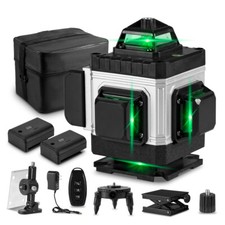 Livella laser tracciatore autolivellante 4D 16 linee 360° linea verde 2 Batterie