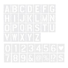 42 Pcs Stencil Lettere Alfabeto Stampini Da Muro Stampino Di Vernice