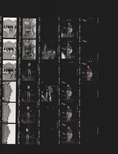 Foglio fotografico contatto - , e