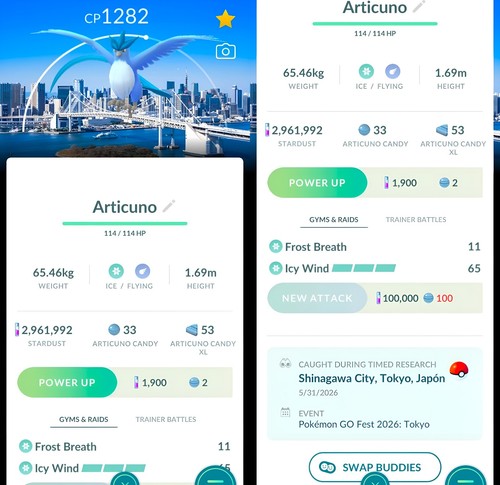 Articuno level tokyo - articuno, 15