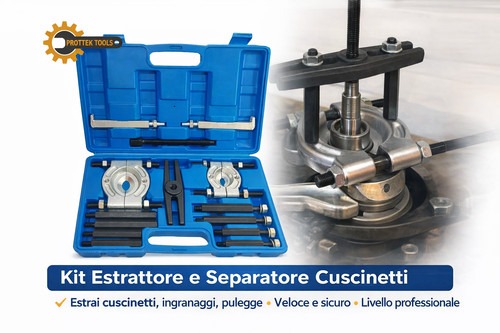 Kit estrattore cuscinetti - kit, con