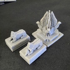 Aquila + 2x Statue Grifone per