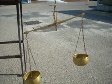 DANISH BRASS TWO TRAY SCALE /