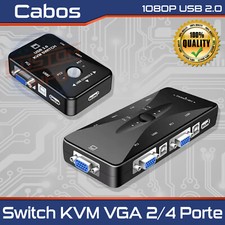 Switch KVM VGA 2/4 Porte USB