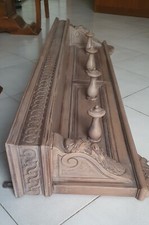 ANTICO ATTACCAPANNI LEGNO  PARETE CAPPELLIERA LEGNO APPENDIABITI LEGNO 138X40X19