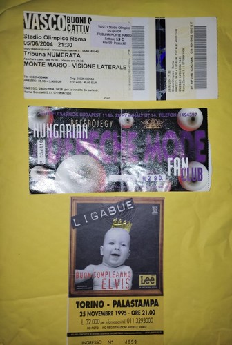 Lotto biglietti concerto vasco - biglietti,
