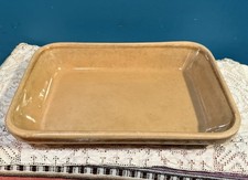 Piatto casseruola vintage rustico Grespots-Digoin-stile terracotta, Francia, 10x8"