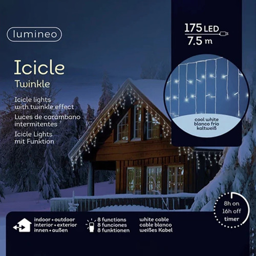 Tenda luminosa 175 led bianco - 175,