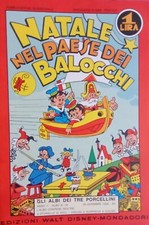 NATALE NEL PAESE DEI BALOCCHI ALBI 3 PORCELLINI ANASTATICA  NO COMIC ART RUBINO