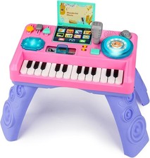Tavolo da DJ per Bambini 1-3 con Musica e Luce, Giocattolo per Pianoforte Musicale... 