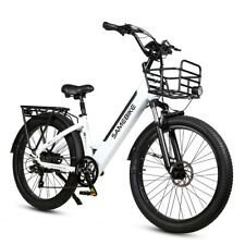 Samebike RS-A01PRO 26 pollici bicicletta elettrica da donna 36V 15Ah 500 city eBike con cestino
