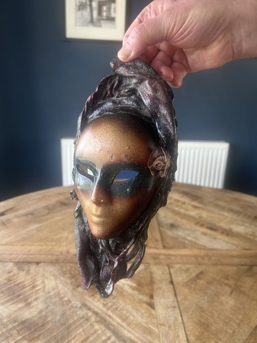 Maschera vintage pelle - maschera,