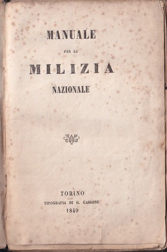 Manuale per milizia - per, la