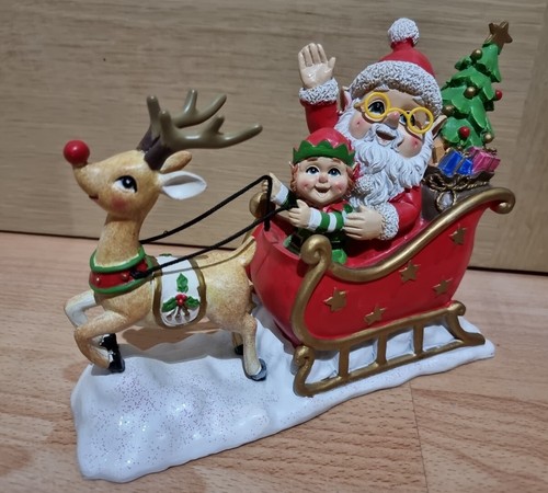 Mini slitta natalizia - , babbo
