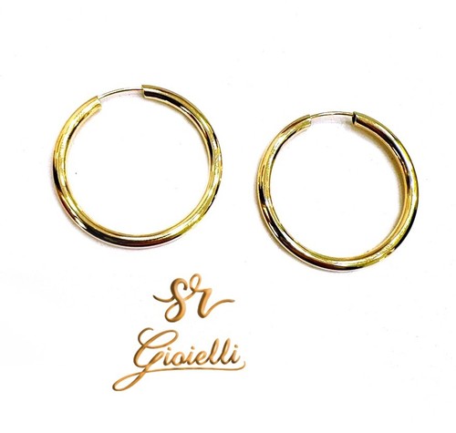 Orecchini cerchio oro giallo - orecchini,