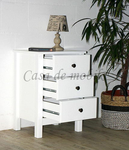 Comodino legno massello con - legno,