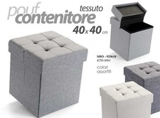Pouf contenitore quadrato - contenitore,