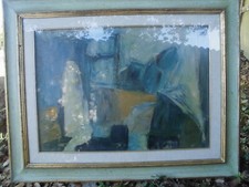  ANFOSSI  VIDEO- OLIO SU TELA 70X50  - CON CORNICE AUTENTICA ANNI 70 