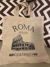 Borsa shopping souvenir Roma Italia nuova tela Colosseo