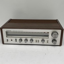 Technics SA-101 Ricevitore Stereo AM/FM Vintage Silver Woodgrain *PER LO PIÙ FUNZIONANTE