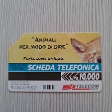 Scheda telefonica lire 10000 - Animali per modo di dire