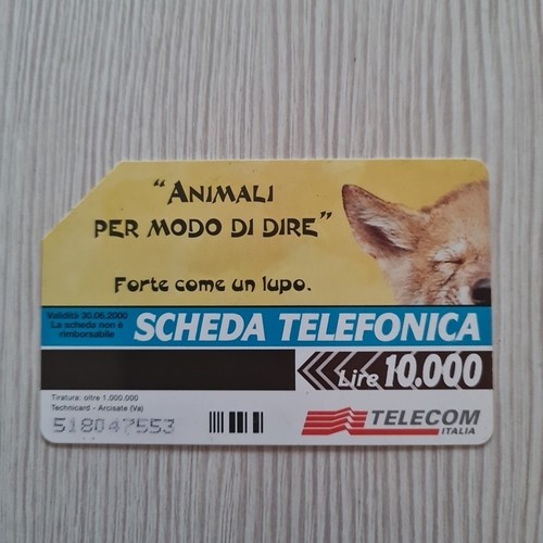 Scheda telefonica lire 10000 - ,