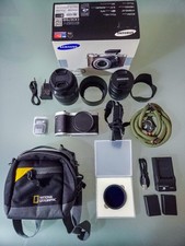 Samsung NX300 + 18-55mm + 50-200mm + filtro ND + MicroSD + accessori