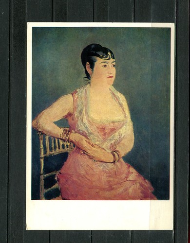 Edouard manet donna in rosa - edouard,