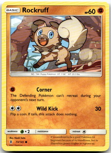 Rockruff 145 guardiani - rockruff, 73/145