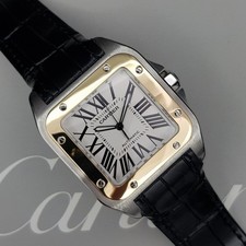 Cartier Santos 100 Xl 2656 38mm With Paper Mint condition steel and gold X168