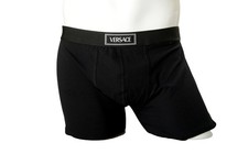 Versace Men's Black Logo Print