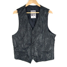 Gilet gilet uomo pelle nero