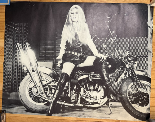 Poster moto epoca - moto, harley