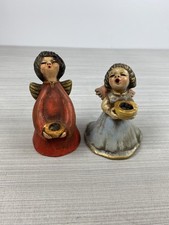 Set di ceramiche artistiche italiane THUN Bolzano ANGELO portacandele FIGURINA vintage