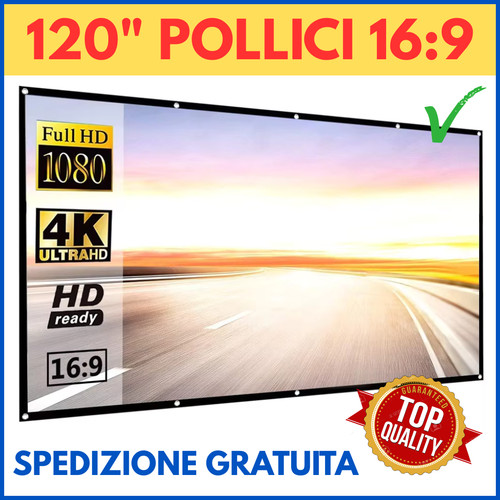Telo proiettore 120 pollici - proiettore, 120"