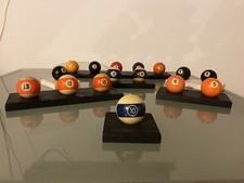 Palle Da Biliardo Numero 10 Con Base In Legno