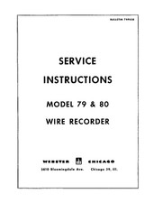 Webster Chicago 79 & 80