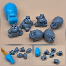 Topper matita ippopotamo - a, blu