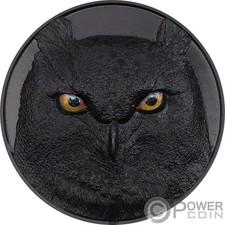 EAGLE OWL Hunters by Night 5 oz moneta argento 20$ Palau 2021